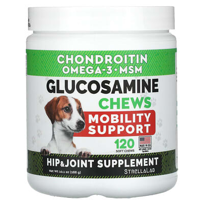 Glucosamine Chews, For Dogs, Chicken, 120 Soft Chews, 10 oz (288 g)