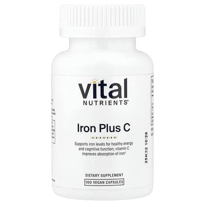 Iron Plus C, 100 Vegan Capsules