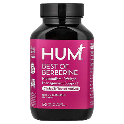 HUM Nutrition Best of Berberine, 60 веганских капсул