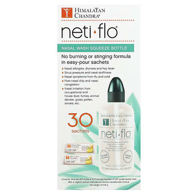 Бутылка для промывания носа с солью Neti Salt, 2.16 g