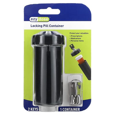 Locking Pill Container, 1 Set
