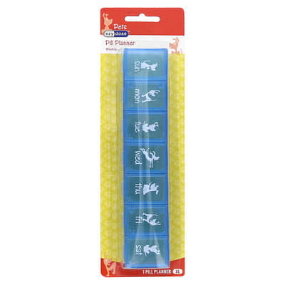 Pets, Weekly Pill Planner, Dogs, XL, 1 Count