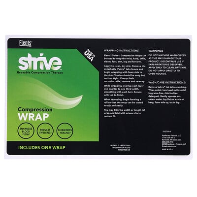 Компрессионный бинт Strive Black, 1 Wrap