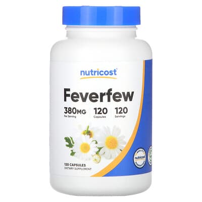 Nutricost Feverfew, 380 mg, 120 капсул