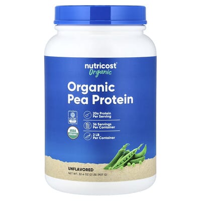 Organic Pea Protein, Unflavored, 2 lb (907 g)