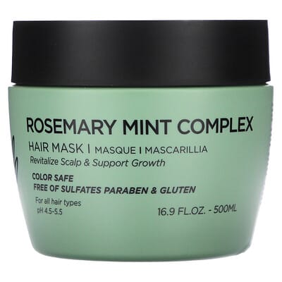 Маска для волос Rosemary Mint Complex, для всех типов волос, 16.9 fl oz (500 ml)