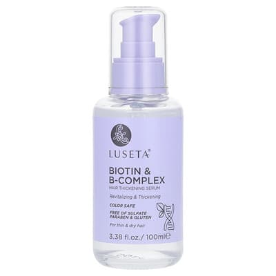Biotin & B-Complex сыворотка для укрепления волос, для тонких и сухих волос, 3.38 fl oz (100 ml)