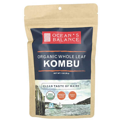 Organic Whole Leaf Kombu , 1 oz (28 g)