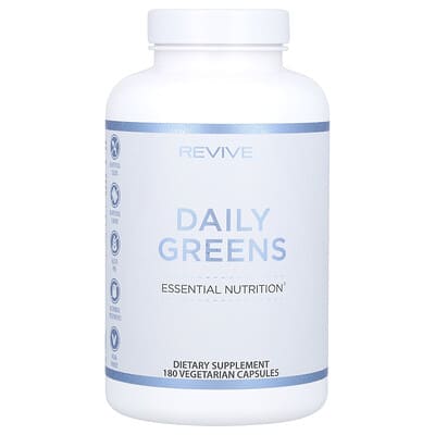 Revive Daily Greens, 180 вегетарианских капсул