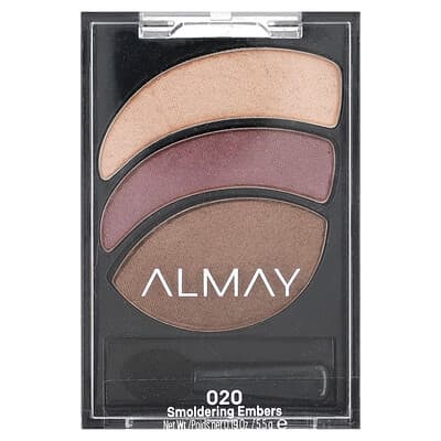 Тени для век Almay Shadow Trios Smoky Eyeshadow, 020 Smoldering Embers, 0.19 oz (5.5 g)