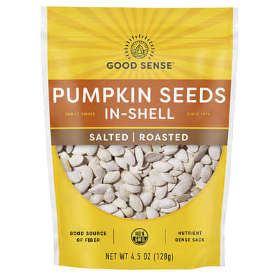 Семена тыквы Good Sense Salted, Roasted, 4.5 oz (128 g)