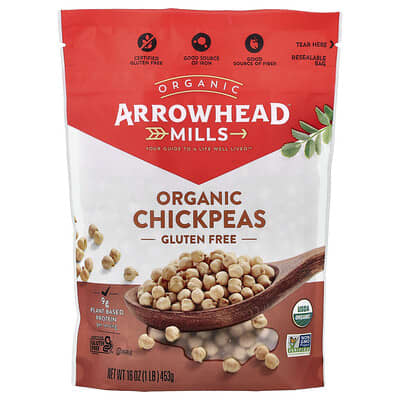 Organic Chickpeas, 16 oz (453 g)