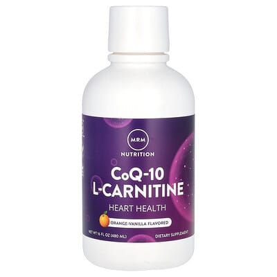 CoQ-10 L-Carnitine Liquid, Orange-Vanilla, 16 fl oz (480 ml)