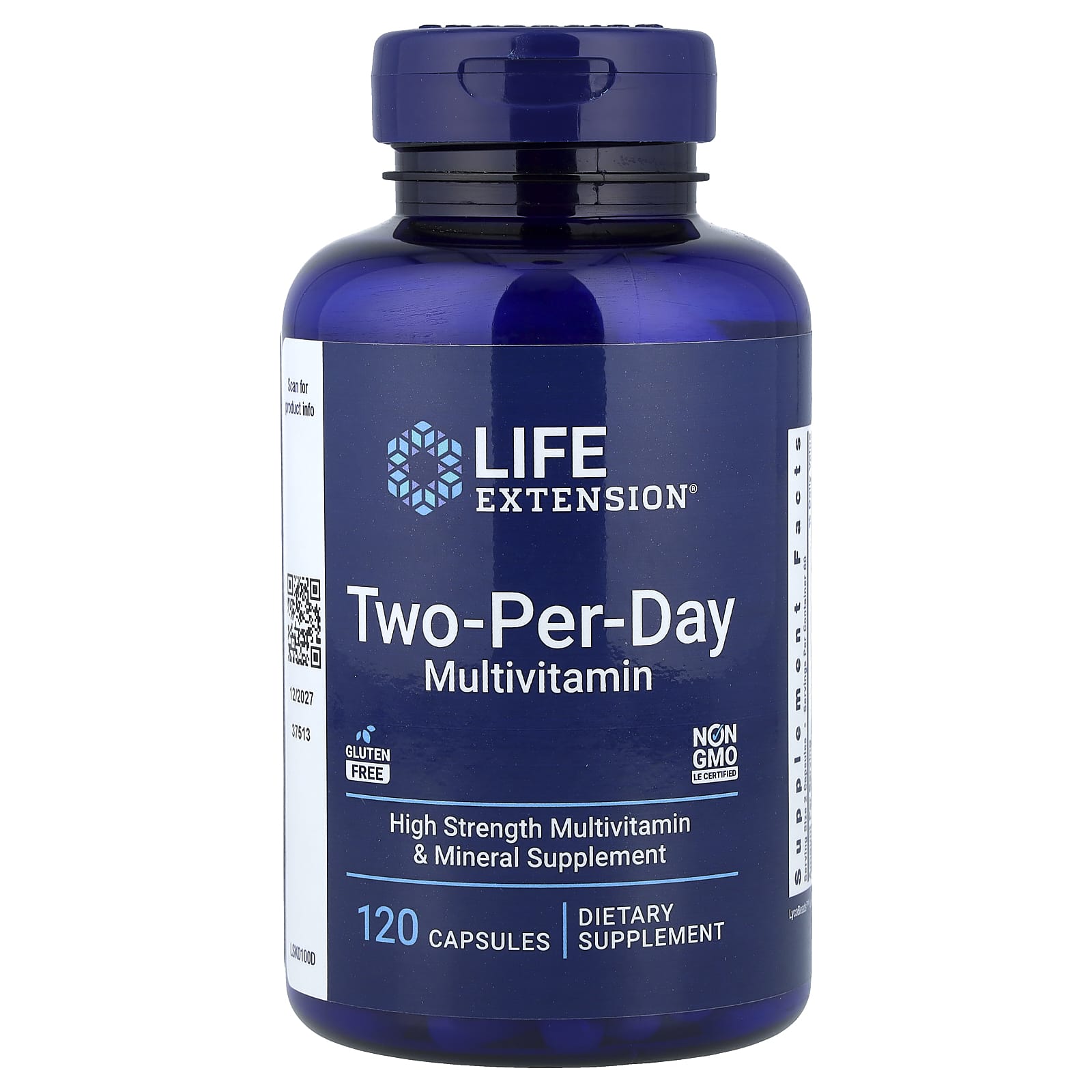Two-Per-Day, мультивитамины, 120 капсул