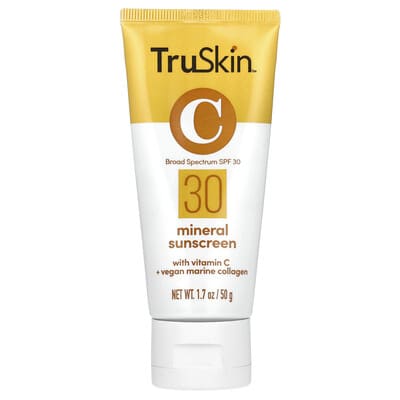 Солнцезащитный крем с витамином C + веганским морским коллагеном, SPF 30, 1.7-oz. (50 g)