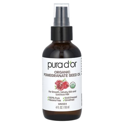 Organic Pomegranate Seed Oil, 4 fl oz (118 ml)