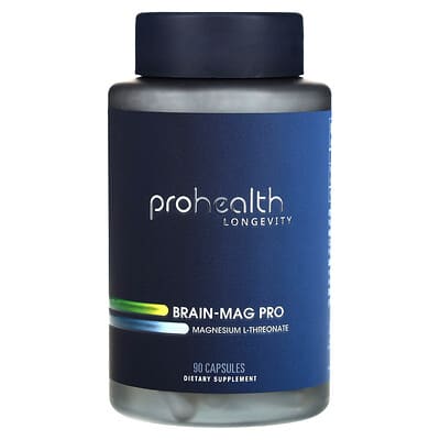 Brain-Mag Pro, Magnesium L-Threonate, 90 Capsules (48 mg per Capsule)