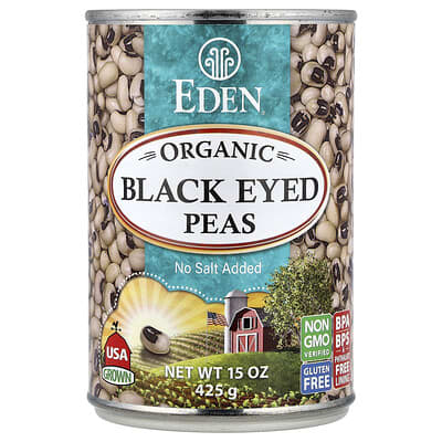 Organic Black Eyed Peas, 15 oz (425 g)