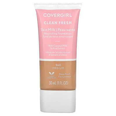 Clean Fresh, Skin Milk Nourishing Foundation, 560 Medium, 1 fl oz (30 ml)