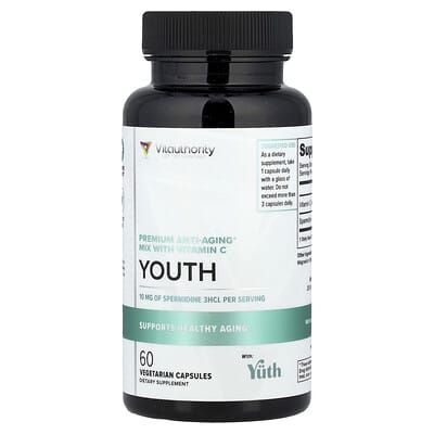 Youth, Premium Anti-Aging Mix with Vitamin C, 60 Vegetarian Capsules