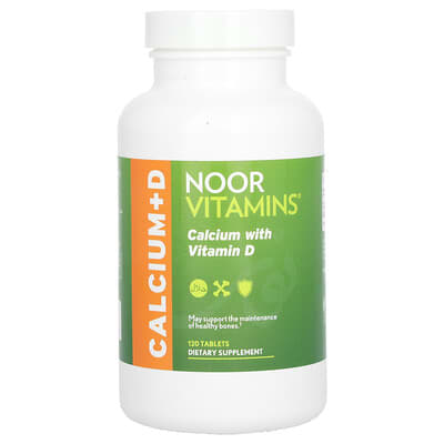 Кальций с витамином D Noor Vitamins, 120 таблеток