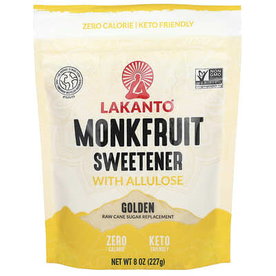 Monkfruit Sweetener with Allulose, Golden, 8 oz (227 g)
