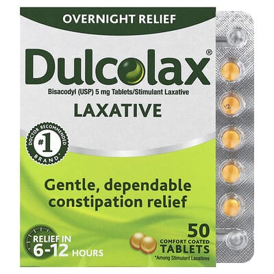 Dulcolax Laxative, 50 таблеток с покрытием Comfort