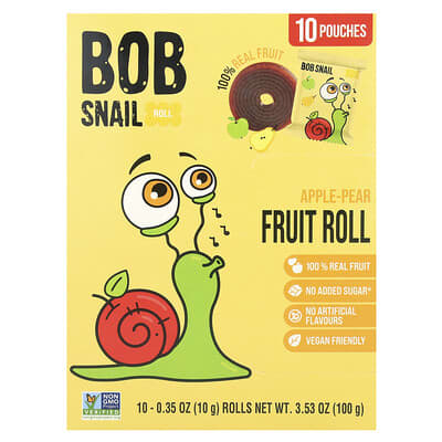 Fruit Rolls, Apple-Pear, 10 Pouches, 0.35 oz (10 g) Each