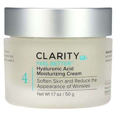 Feel Better, Hyaluronic Acid Moisturizing Cream , 1.7 oz (50 g)