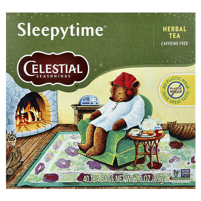 Herbal Tea, Sleepytime®, Caffeine Free, 40 Tea Bags, 2.1 oz (59 g)