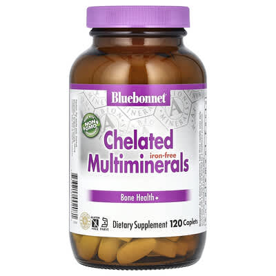 Chelated Multiminerals, Iron Free, 120 Caplets