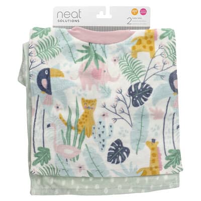 Baby Bibs, 6M+, Animals, 2 Count