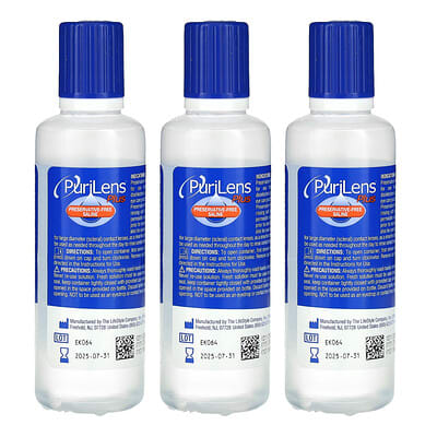 Физраствор без консервантов Plus, 3 флакона, 4 fl oz (120 ml) каждый