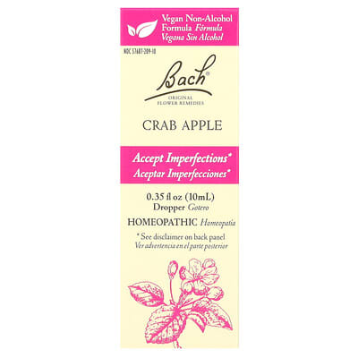 Цветочные средства Original Flower Remedies, Crab Apple, 0.35 fl oz (10 ml)