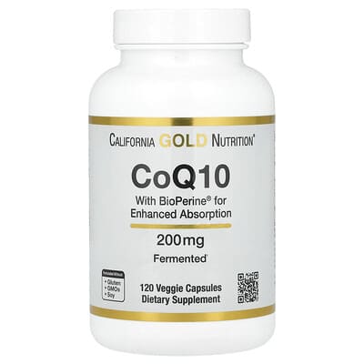 CoQ10 с Bioperine® и экстрактом черного перца, 120 вегетарианских капсул