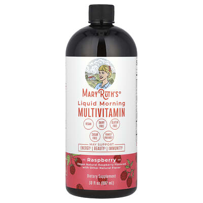 Liquid Morning Multivitamin, Raspberry, 30 fl oz (887 ml)