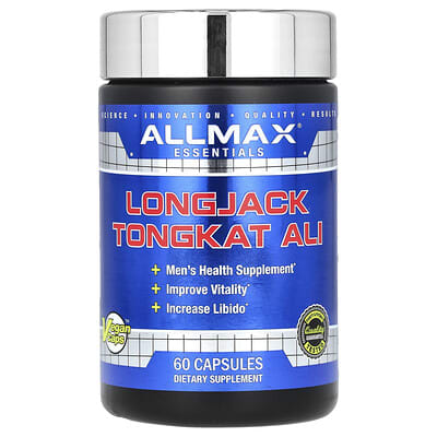 Essentials, Longjack Tongkat Ali, 325 mg, 60 вегетарианских капсул