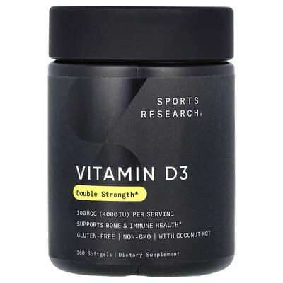 Vitamin D3, 100 mcg (4,000 IU), 360 Softgels