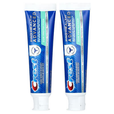 Зубная паста Crest Pro Health Advanced Fluoride, защита десен, 2 шт., 5.1 oz (144 g) каждая