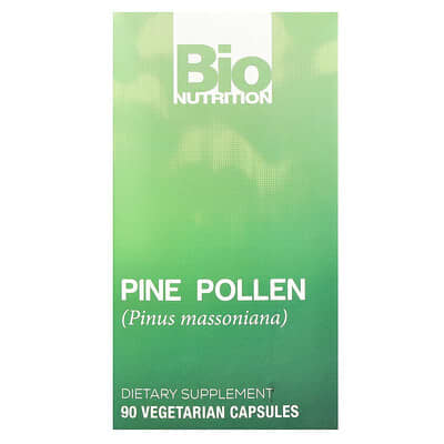 Pine Pollen, 90 вегетарианских капсул (500 mg на капсулу)