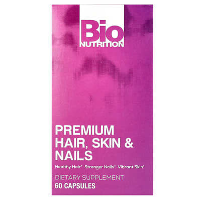 Premium Hair, Skin & Nails, 60 Capsules