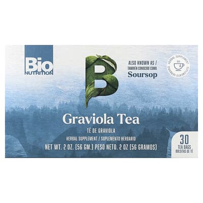 Graviola Tea, Caffeine Free, 30 Tea Bags, 2 oz (56 g)