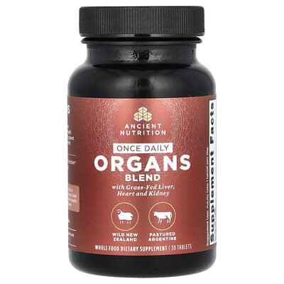 Ancient Nutrition Once Daily Organs Blend, 30 таблеток