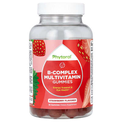B-Complex Multivitamin Gummies, Strawberry , 60 Gummies