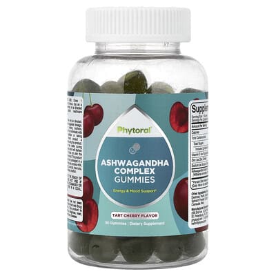 Желейные витамины Phytoral Ashwagandha Complex, вишневый, 90 шт