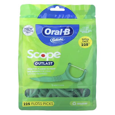 Зубные нити-флосс Oral-B Glide Scope Outlast, Mint, 225 шт