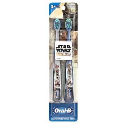 Toothbrushes, Extra Soft, 3+ Yrs, Star Wars™, The Mandalorian, 2 Toothbrushes