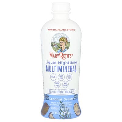 Жидкие мультиминералы для ночного времени, Coconut Dream, 30 fl oz (887 ml)