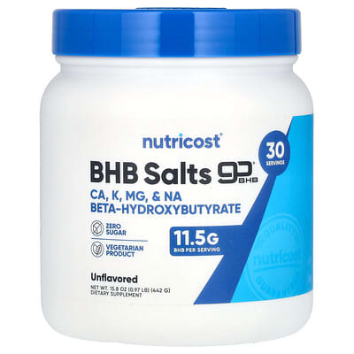 BHB Salts, goBHB®, без вкуса, 0.97 lb (442 g)