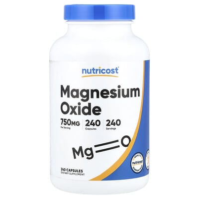 Magnesium Oxide , 750 mg , 240 Capsules